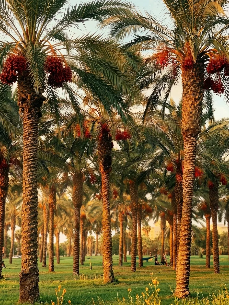 خواص خرما و خواص درمانی خرما،نخل های زیبای خرما،خرما با داشتن فیبر بالا، آنتی‌ اکسیدان‌ های قوی و مواد معدنی ضروری، یک منبع طبیعی عالی برای تأمین انرژی فوری و تقویت سلامت گوارش است.