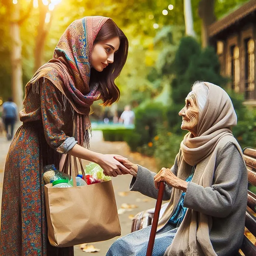 charity صدقه دادن