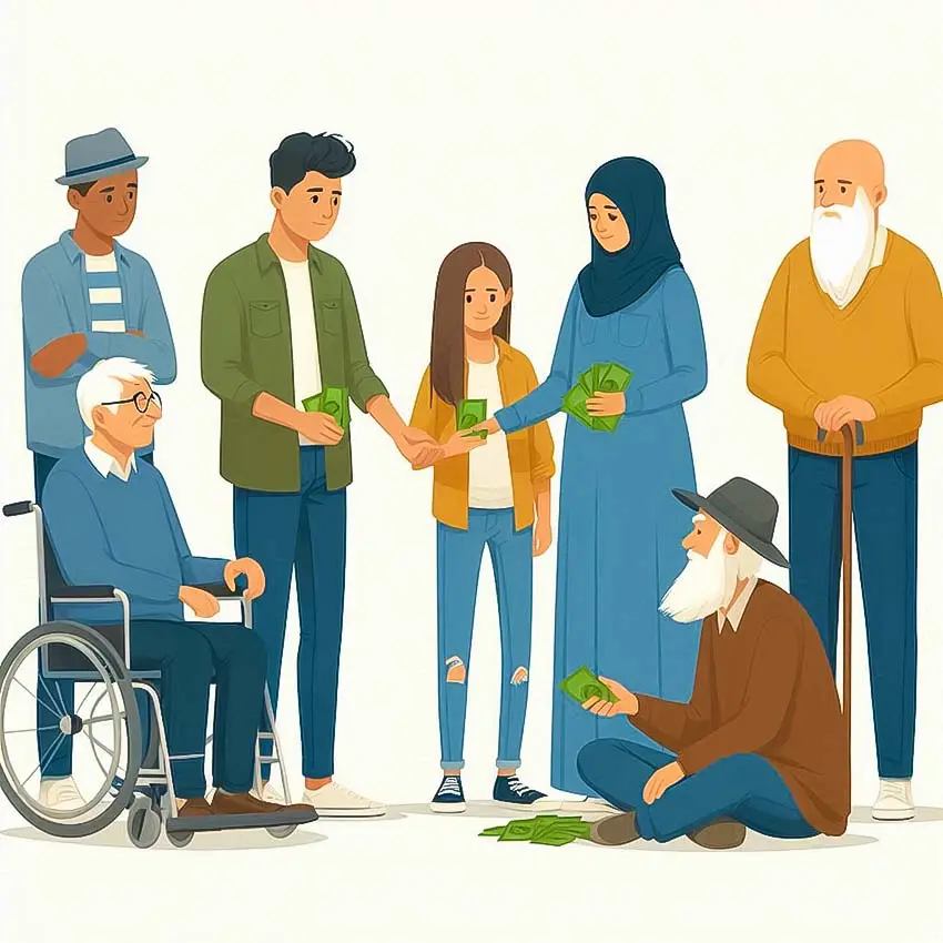 charityصدقه دادن