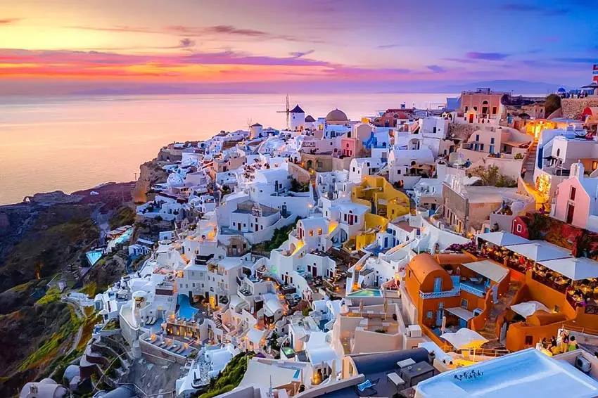 Romantic cities of Europe-Santoriniشهرهای رمانتیک اروپا سانتورینی