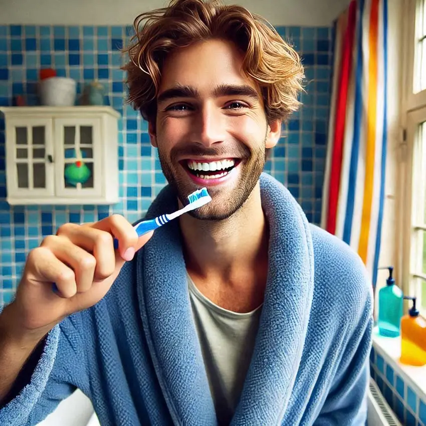 روتین های روزانه ای که هر مرد باید بداندمسواک زدن