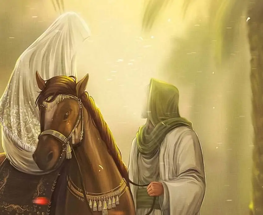 حضرت علی (ع) و حضرت فاطمه (س)