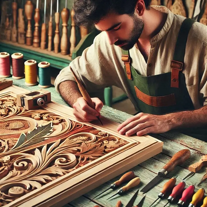 The art of inlay workهنر خاتم‌کاری