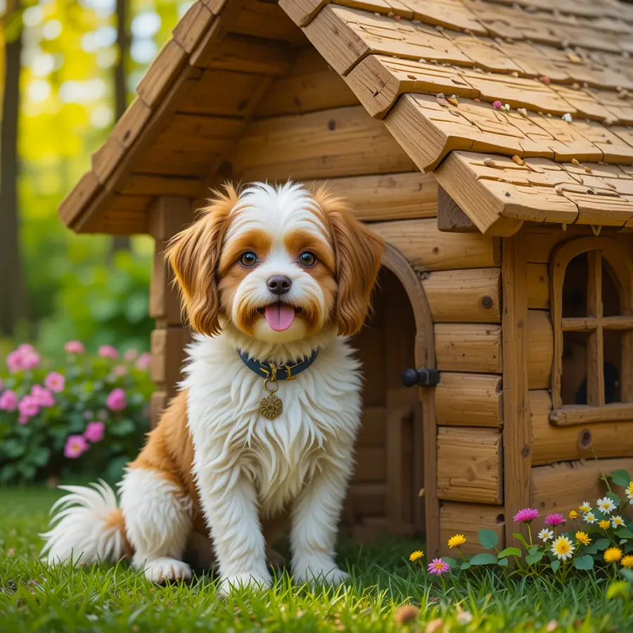 ساخت خانه چوبی برای سگ