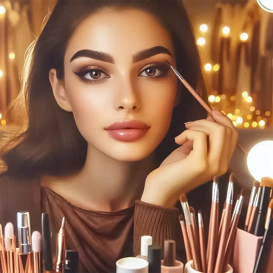 ابرو زیبا دخترانه-طراحی ابرو با مداد