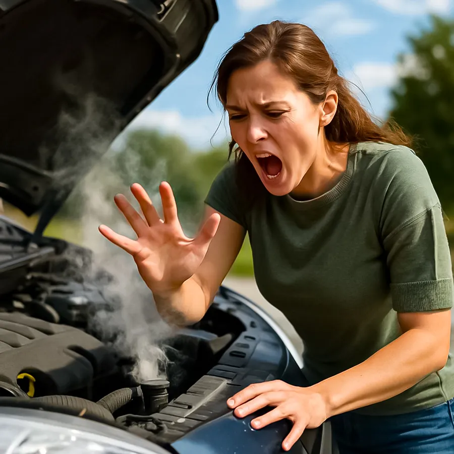 منیفولد دود داغ و سرخ شده موتور خودرو-قطعات خطرناک خودرو-ایمنی خودرو-تعمیر خودرو در خانه